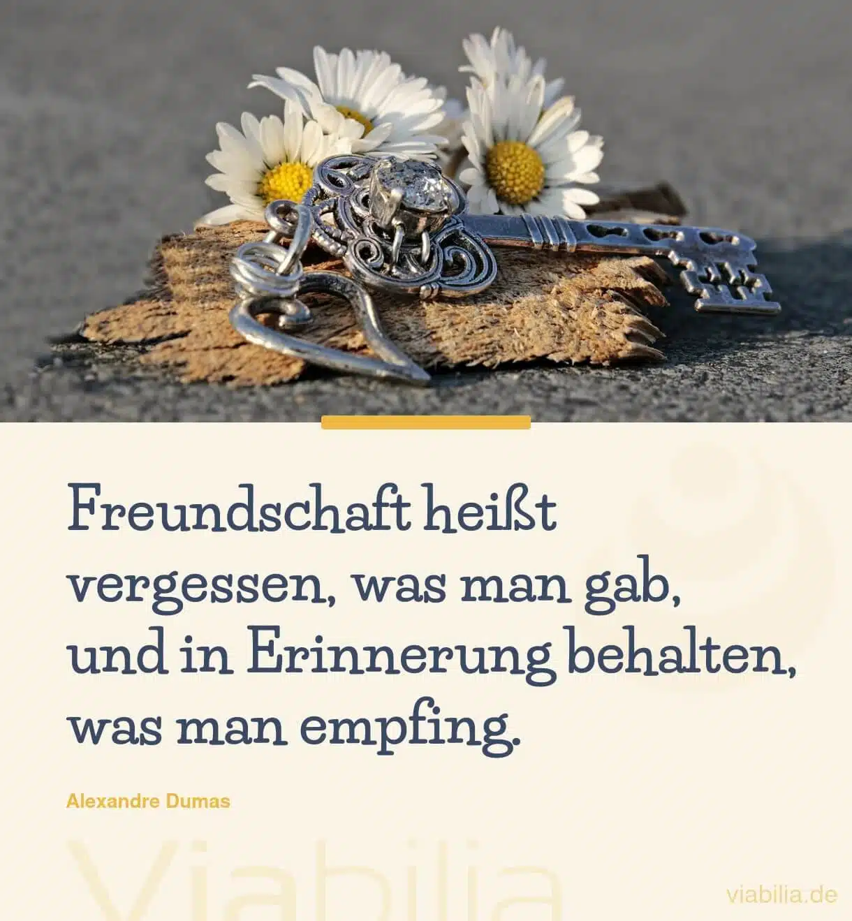 Spruch über Freundschaft und Gutes tun