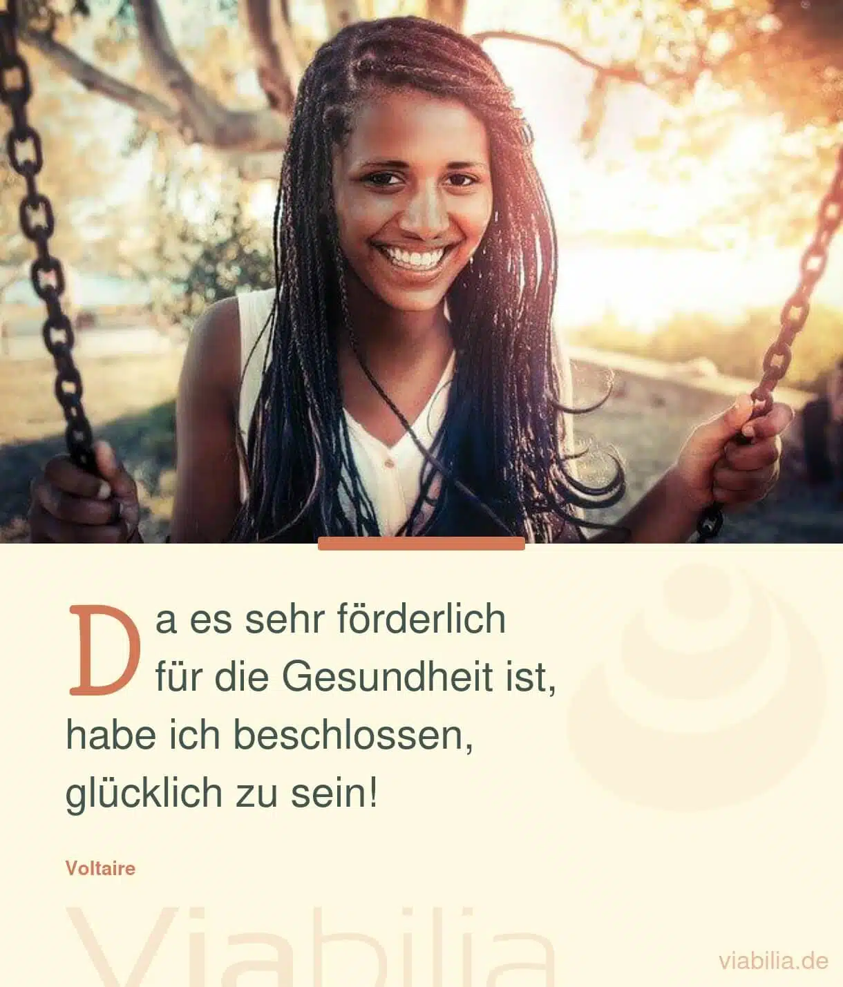 Spruch über das Glück und die Entscheidung zum Glück