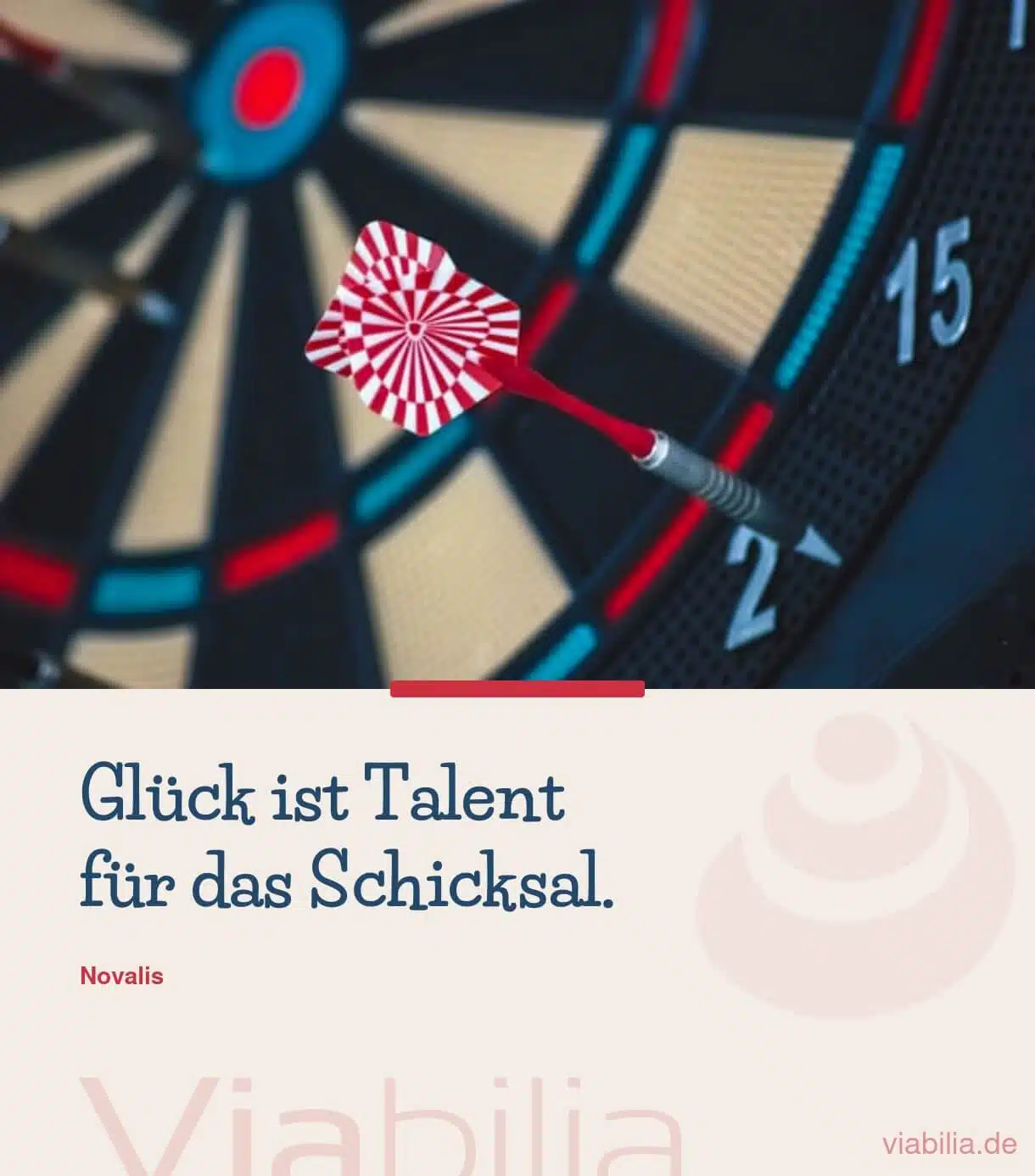 Spruch: Glück als Talent