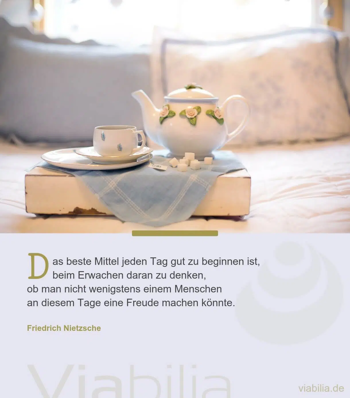 Spruch: den Morgen gut beginnen