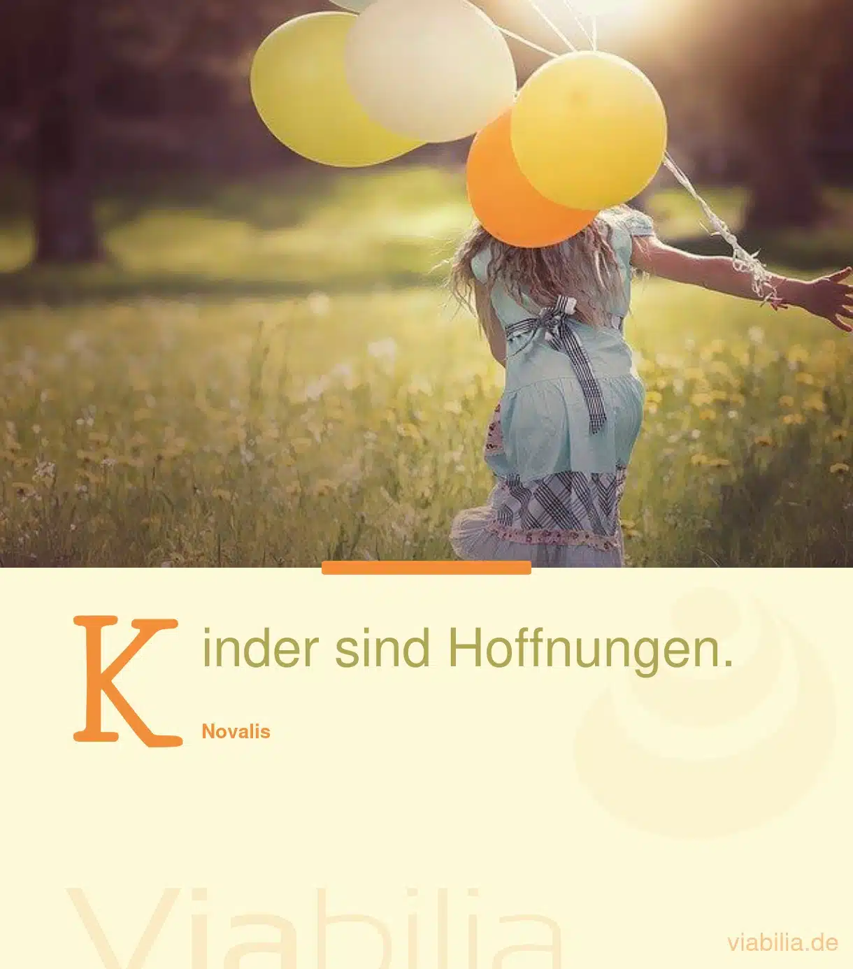 Spruch Kinder sind Hoffnungen.