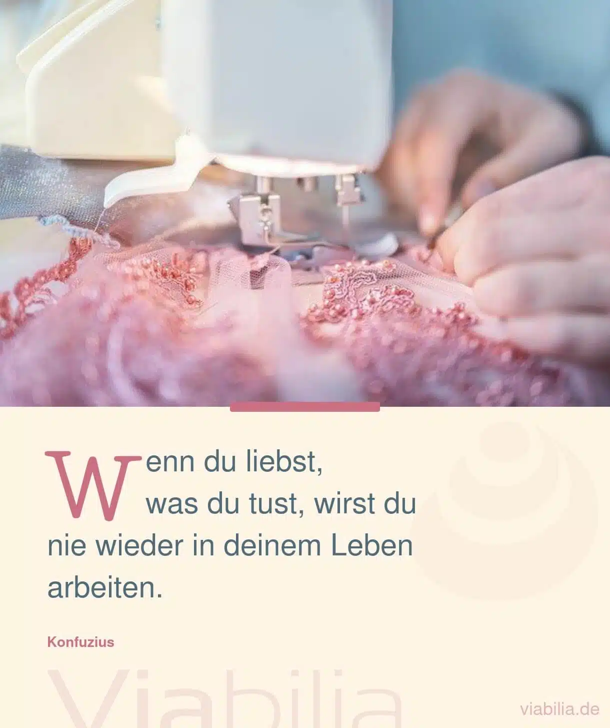 Spruch von Konfuzius: seine Arbeit lieben