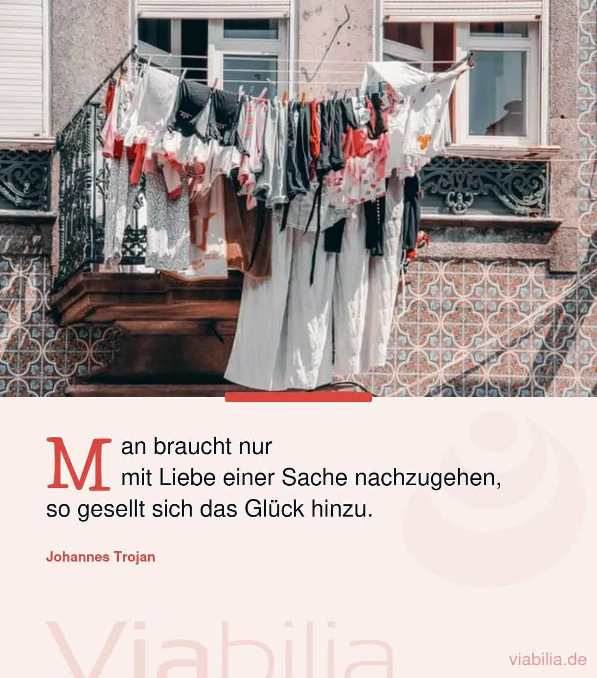 Spruch: Liebe führt zu Glück