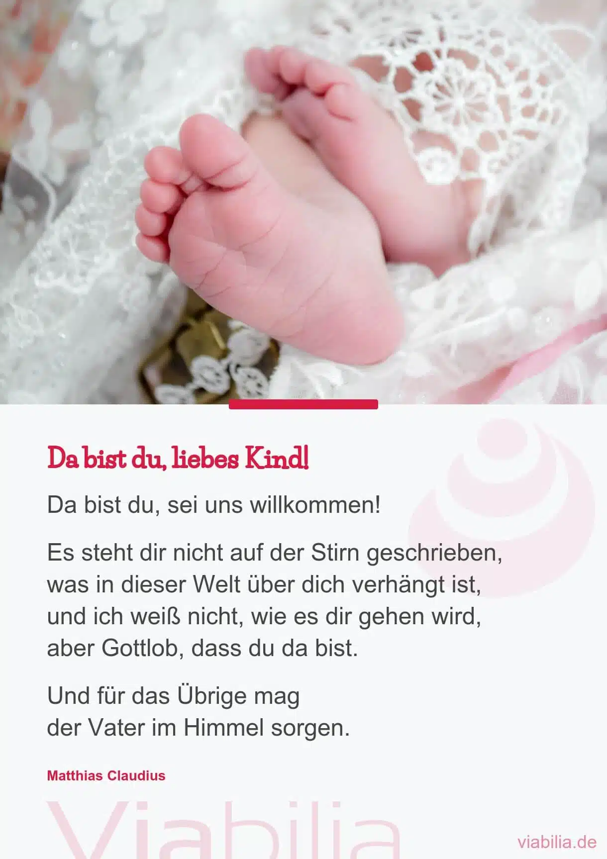 Spruch liebes Kind und Gottes Güte