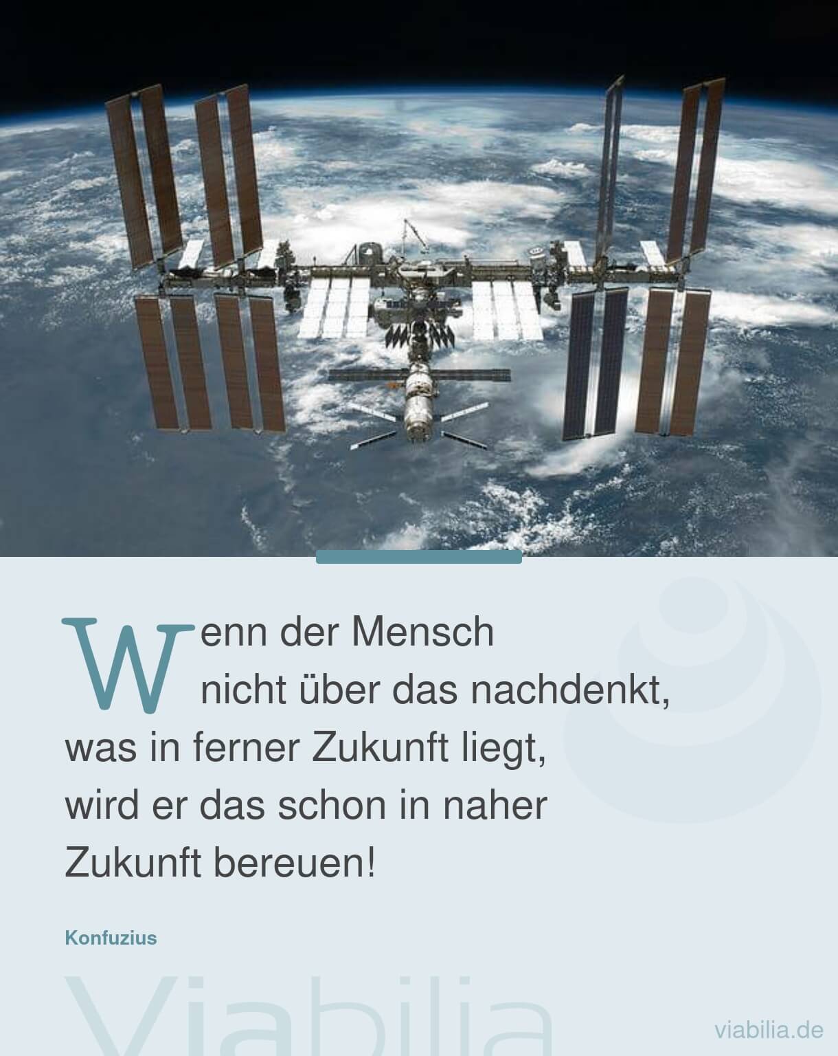 Spruch über das Nachdenken über die Zukunft