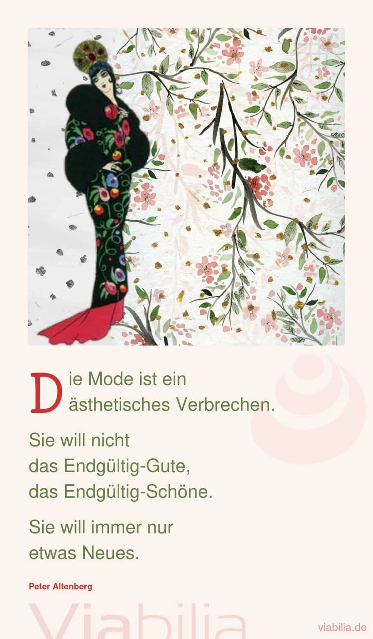 Spruch zum Thema Mode