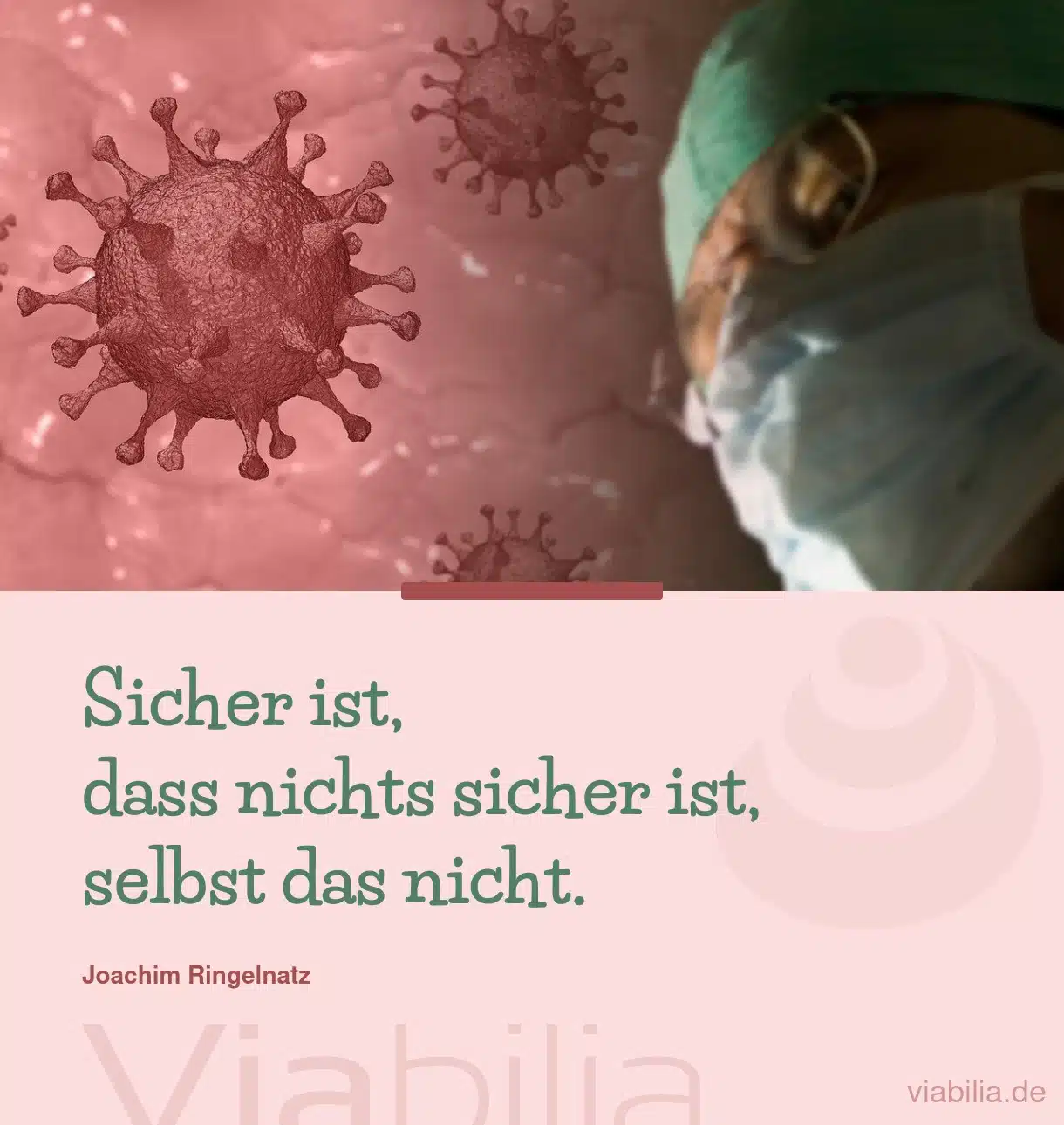 Spruch darüber, dass nichts sicher ist