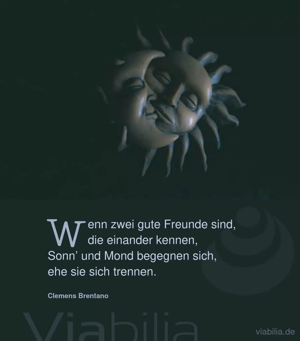 Spruch fürs Poesiealbum: zwei gute Freunde