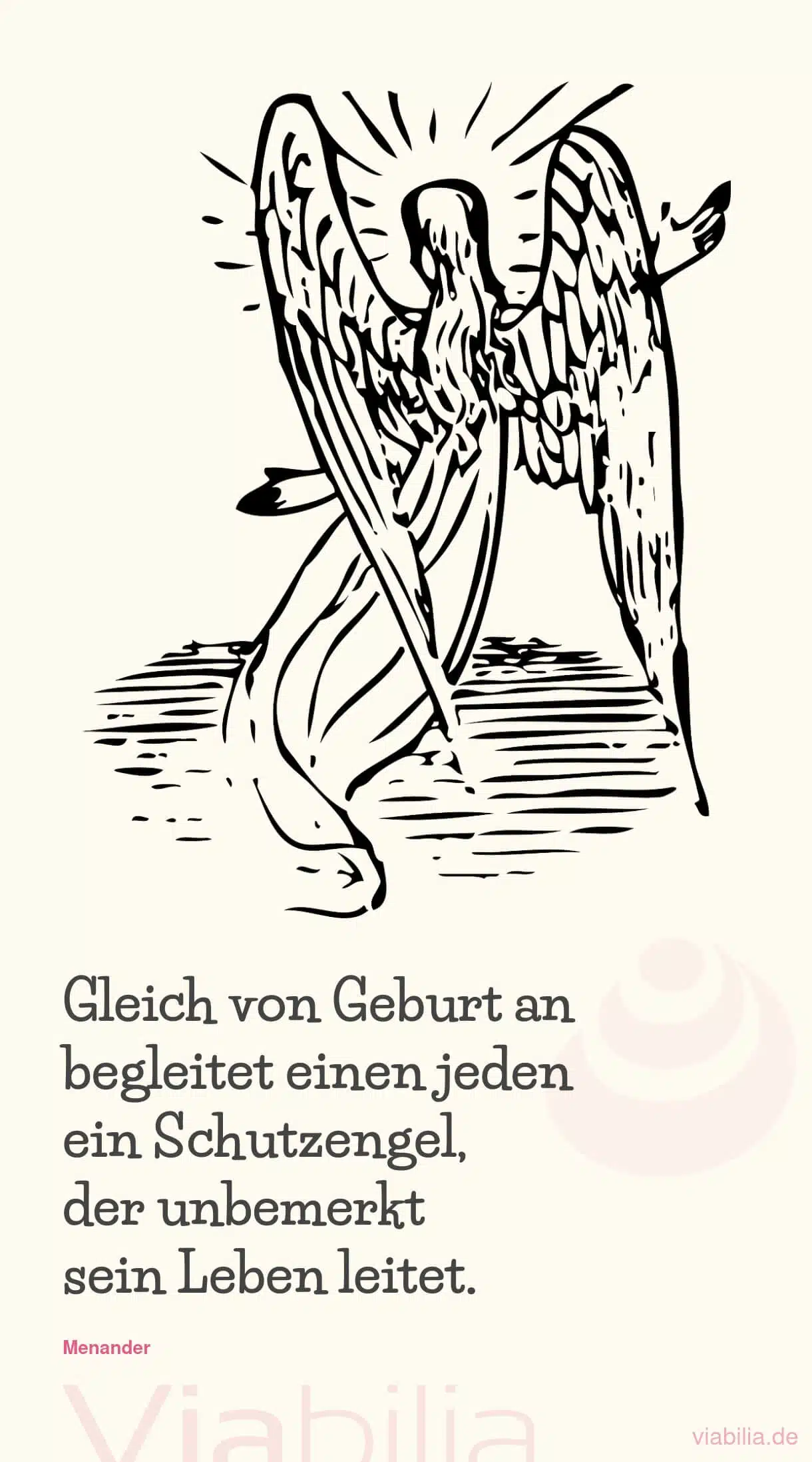 Schutzengel-Spruch: Engel von Geburt an