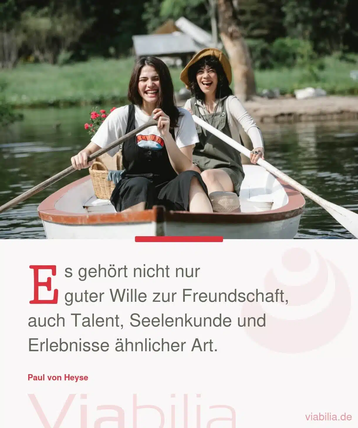 Freundschaftsspruch über die Seele und was zur Freundschaft gehört