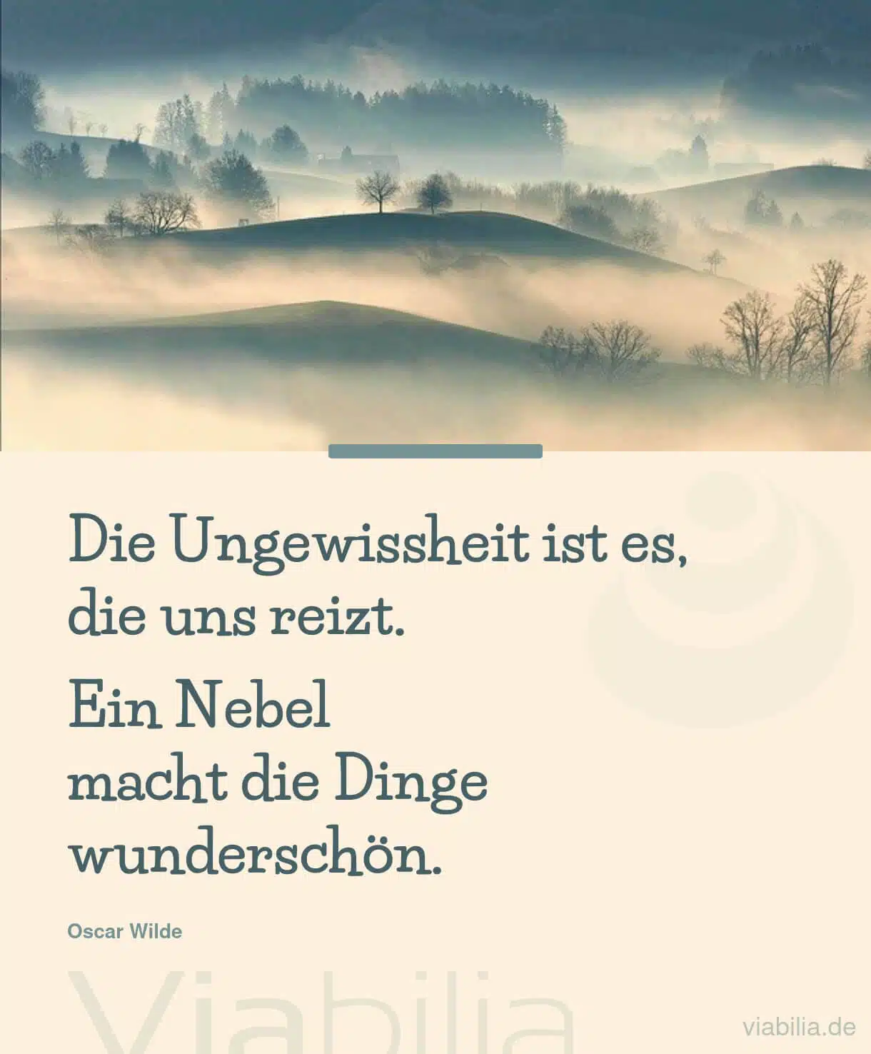 Spruch über Ungewissheit