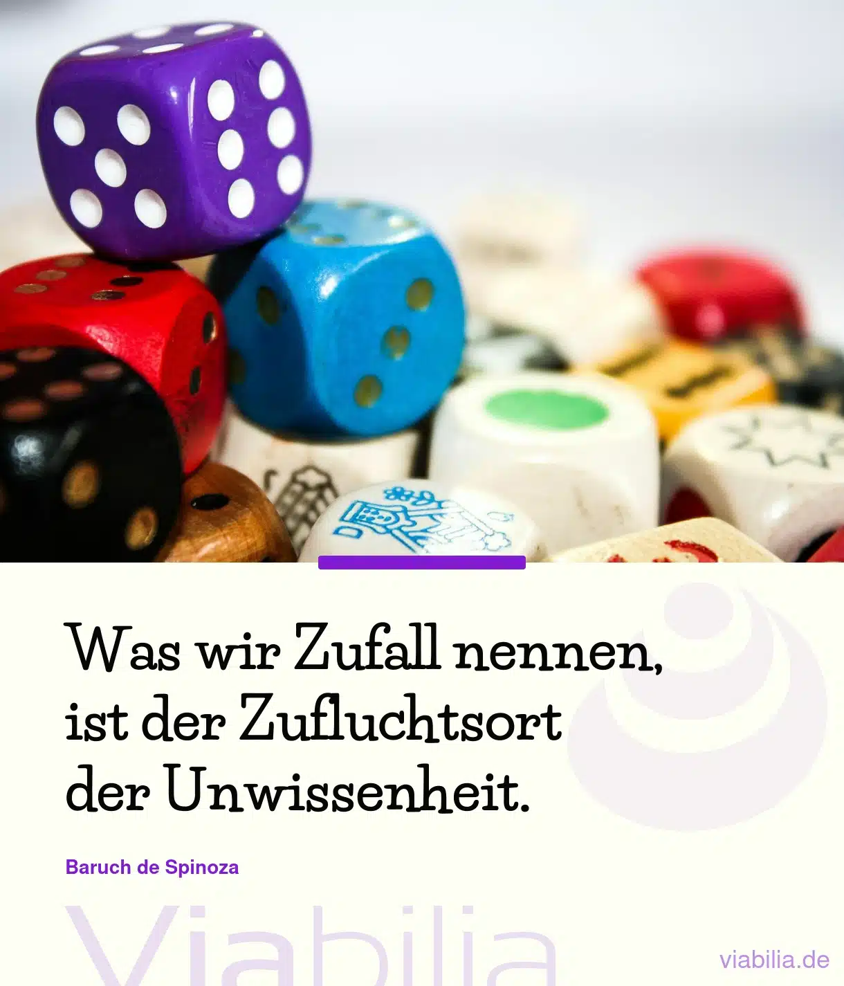 Spruch: Was ist Zufall