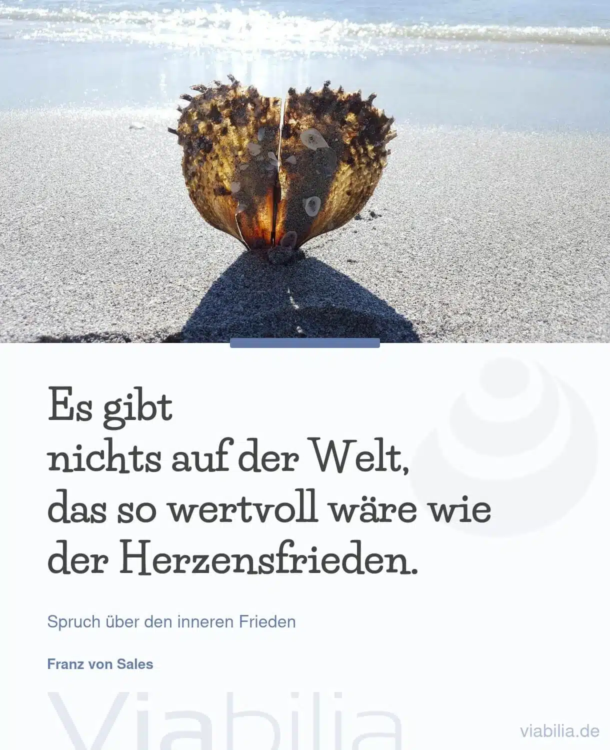 Spruch über die Welt und den Herzensfrieden