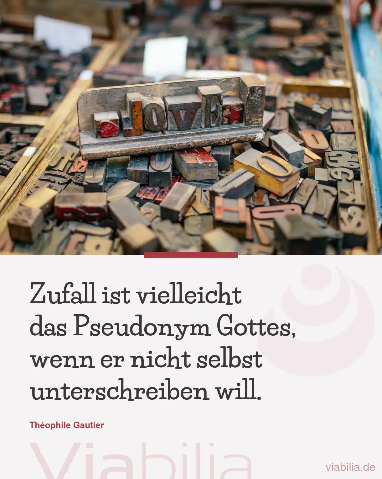 Spruch über den Zufall