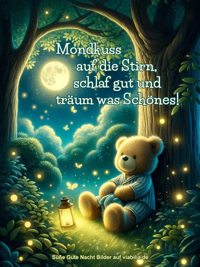 Süße Gute-Nacht-Bilder für Kinder