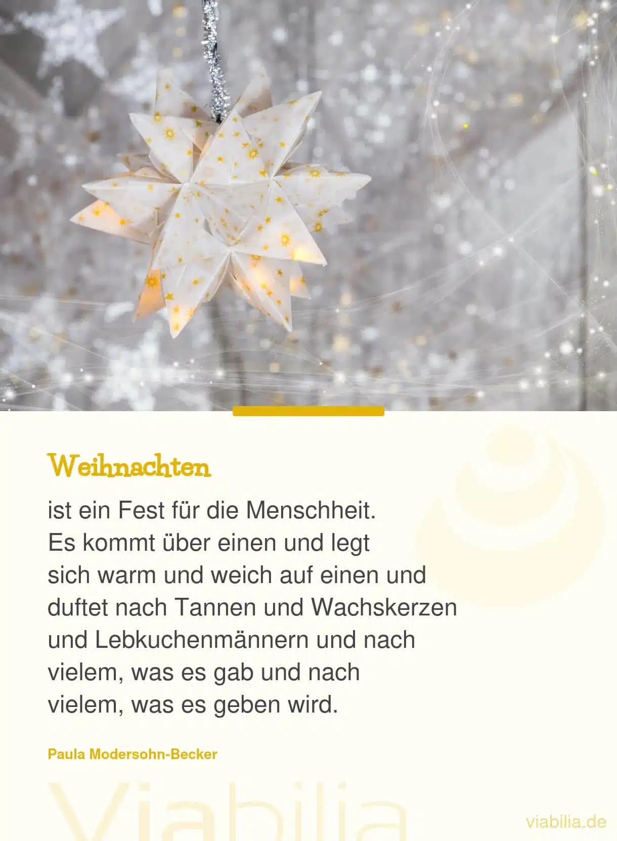 Kurze Weihnachtssprüche, hier: Weihnachtsgedicht 