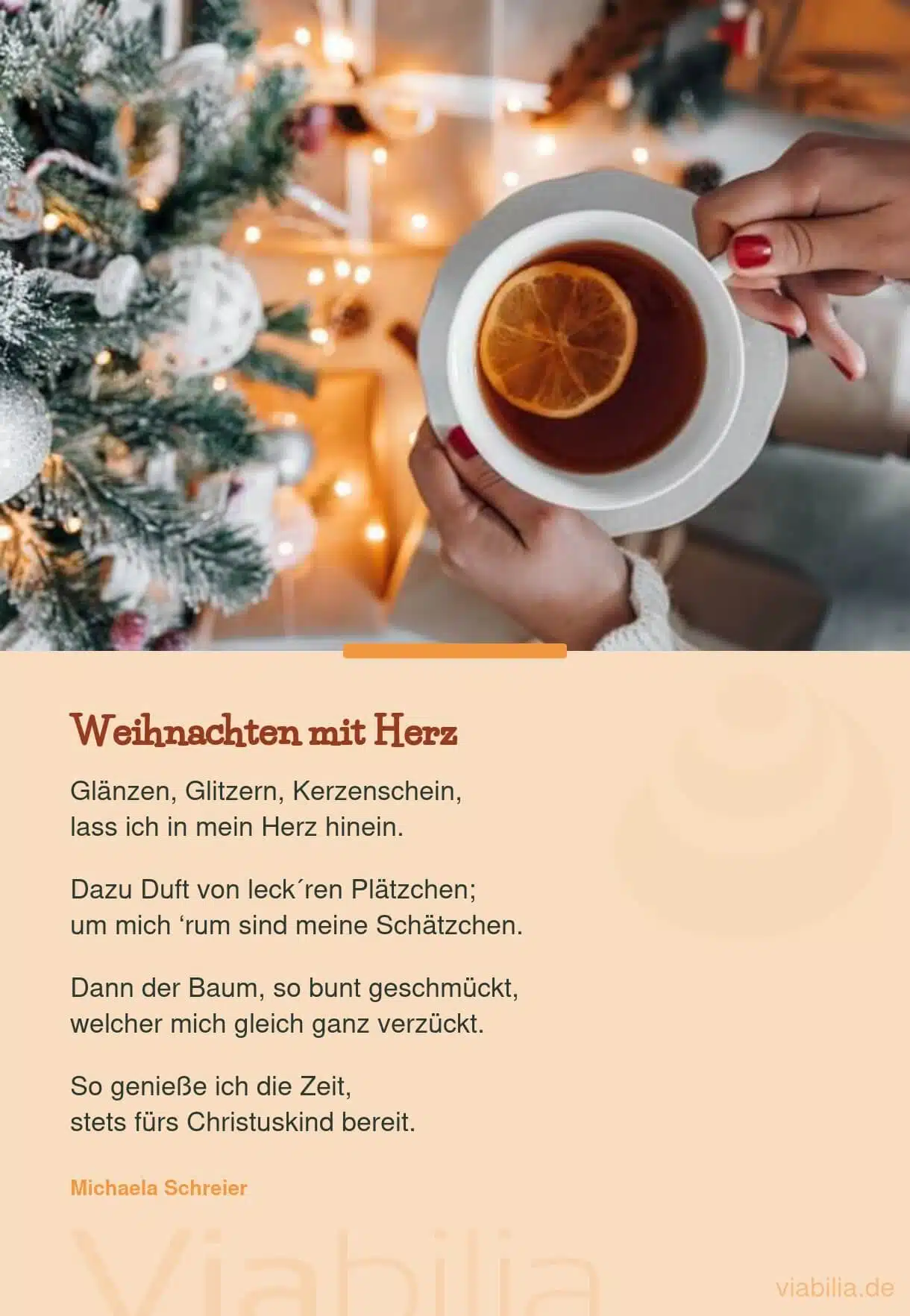 Weihnachtsgedicht: Weihnachten in sein Herz lassen