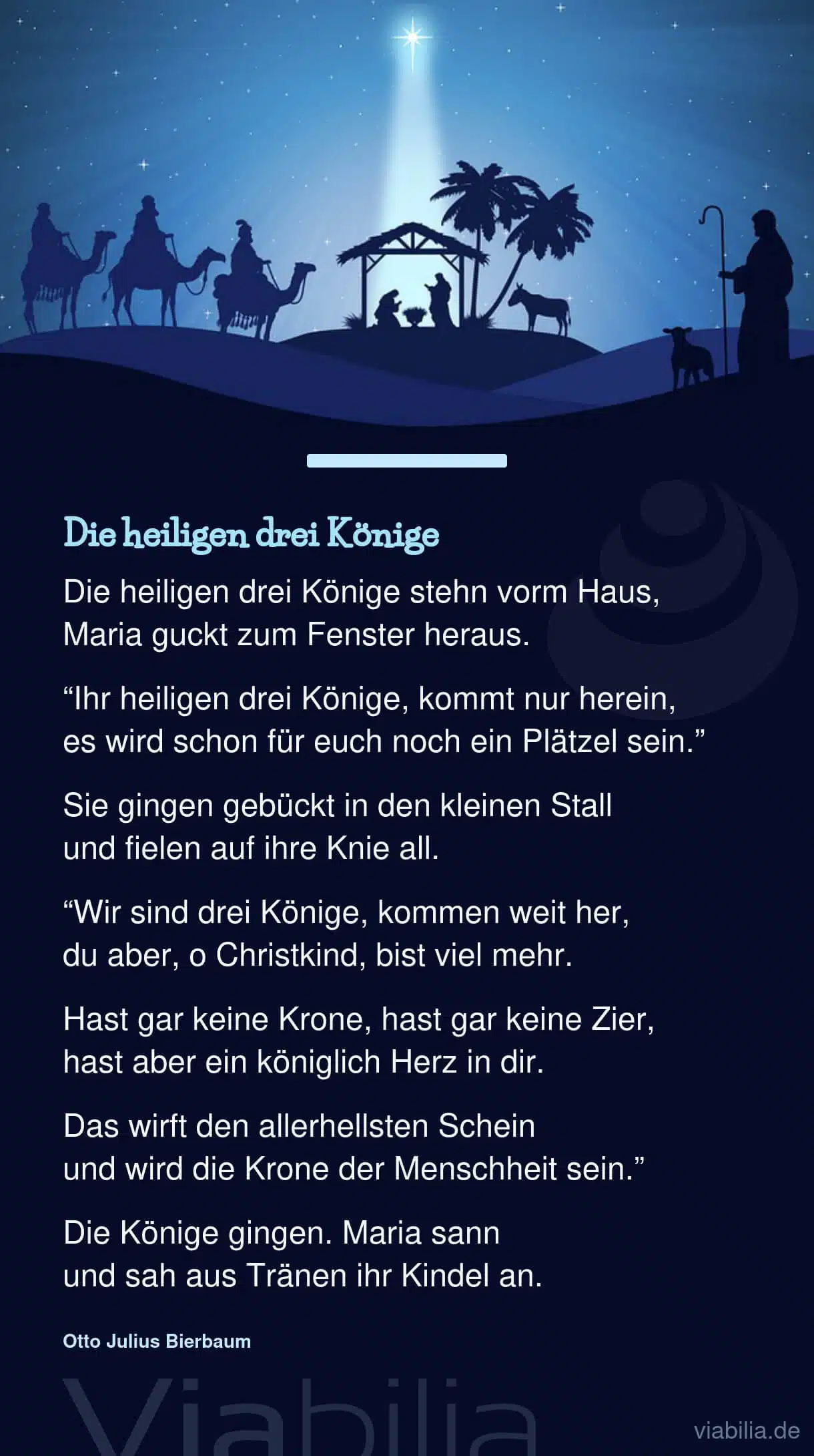 Gedicht über die heiligen drei Könige