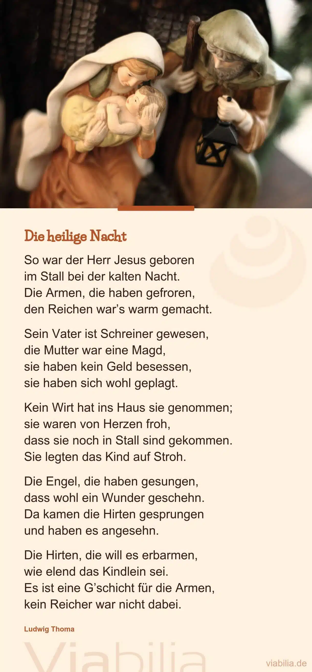 Weihnachtsgedicht: Jesus ist geboren