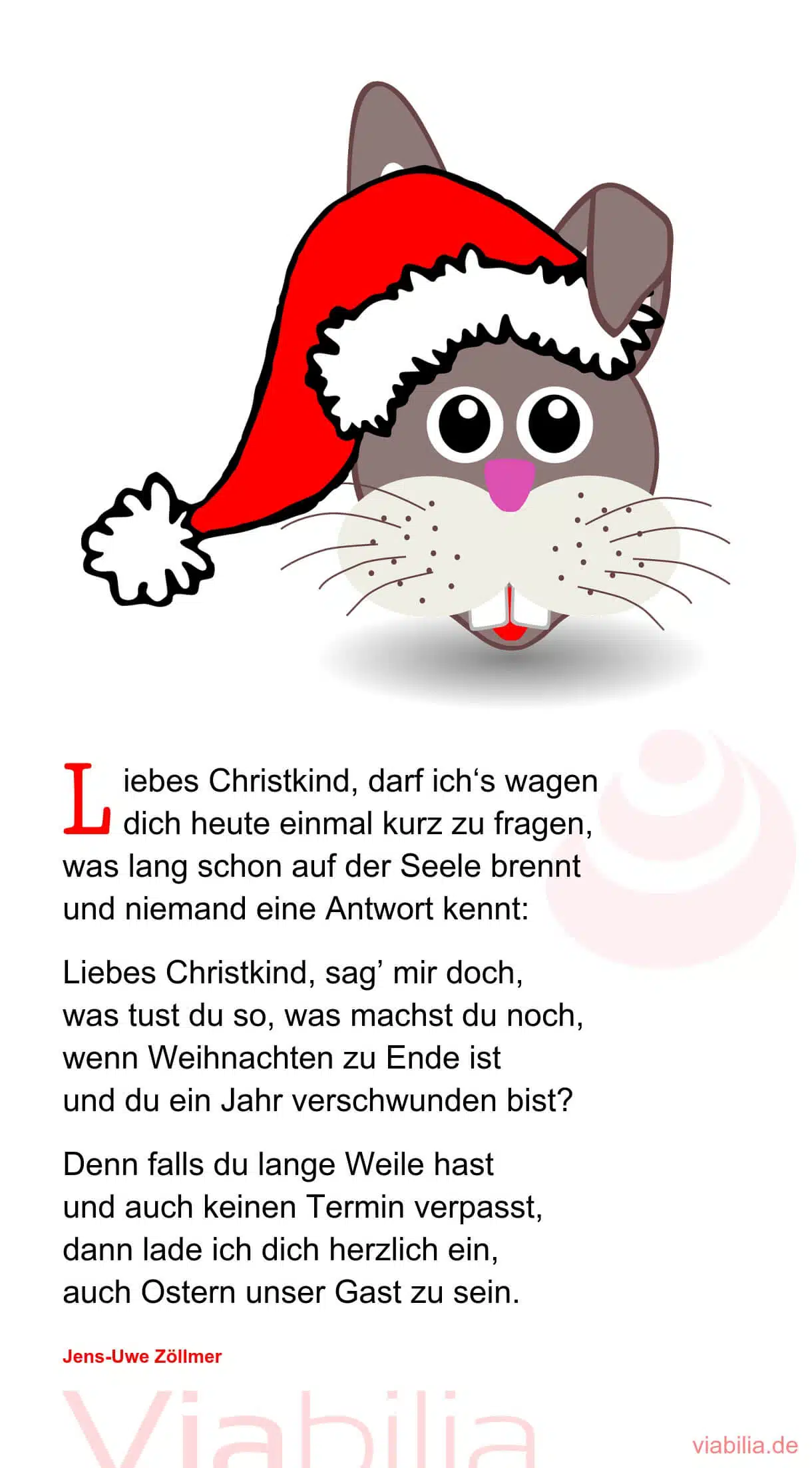 Modernes Weihnachtsgedicht über das Christkind