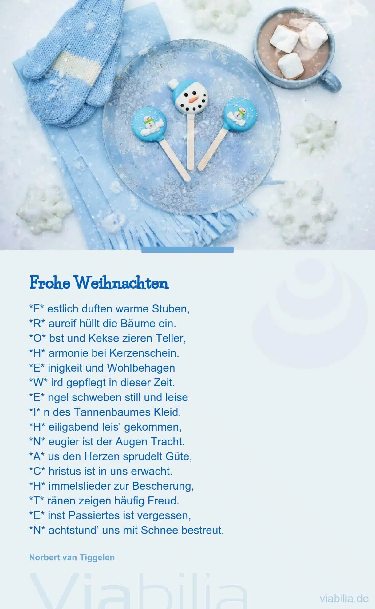 Weihnachtsgedicht: Weihnachts-ABC