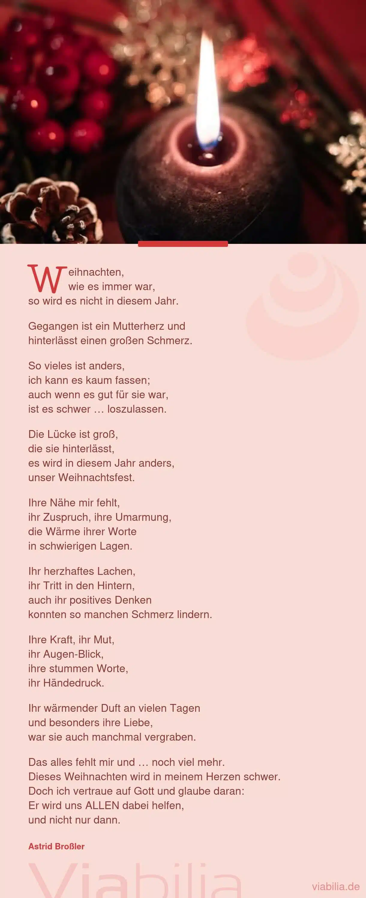 Weihnachtsgedicht: Weihnachten, wie es immer war