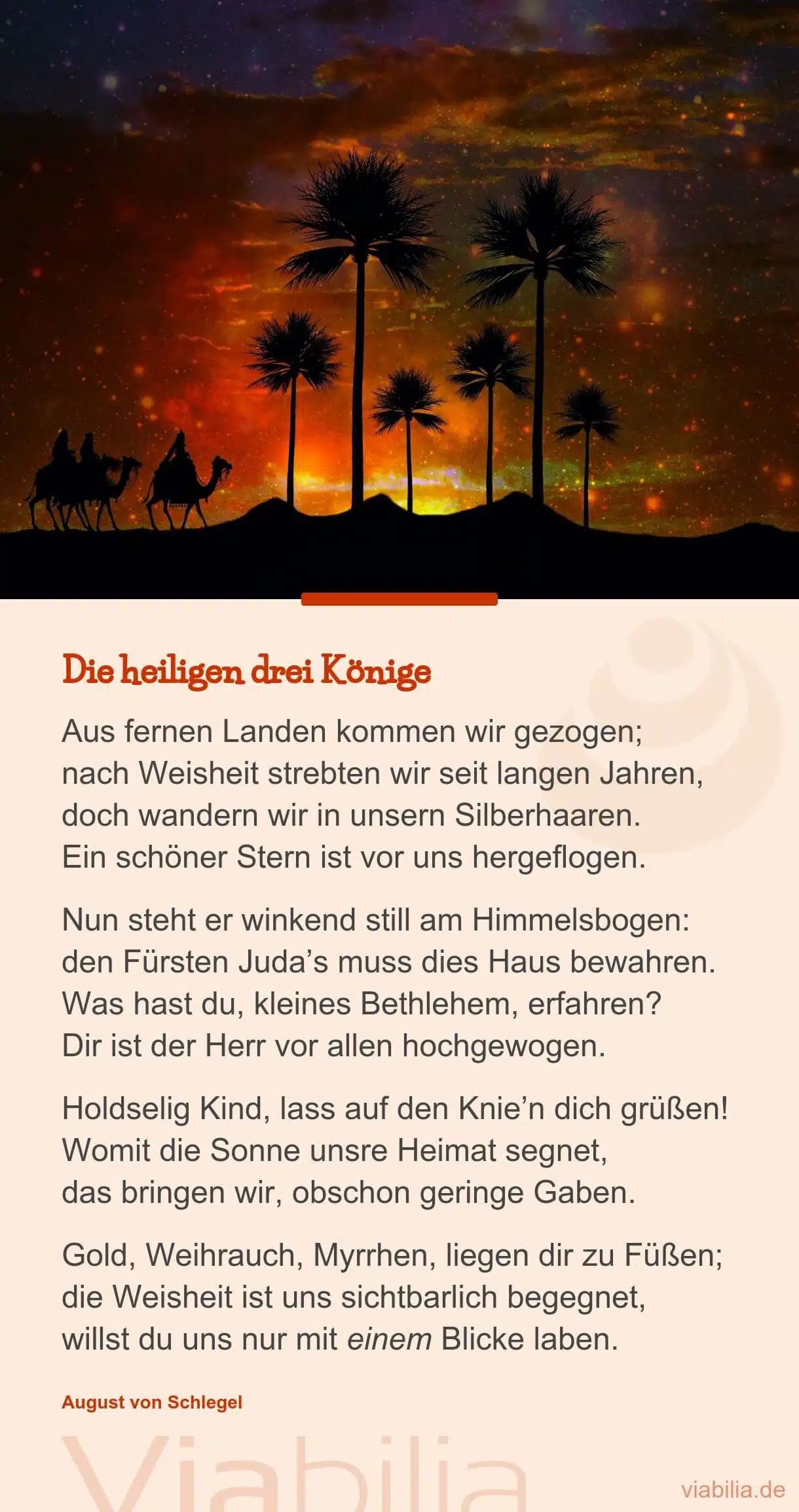 Weihnachtsgedicht aus fernen Landen