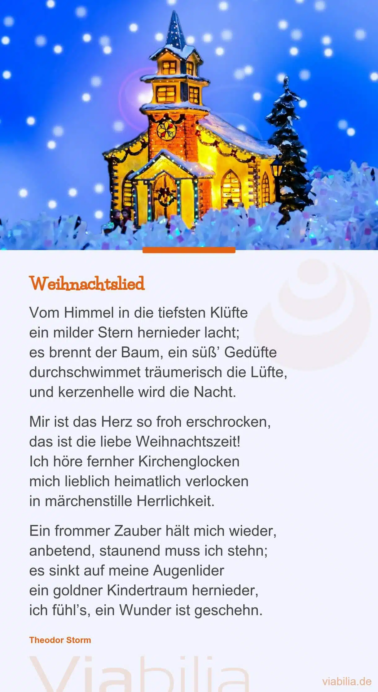 Weihnachtslied bzw. Weihnachtsgedicht