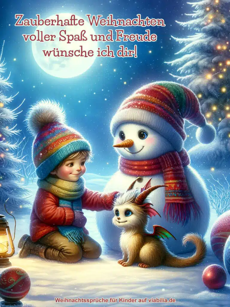 Weihnachtssprüche für Kinder: guter Wunsch