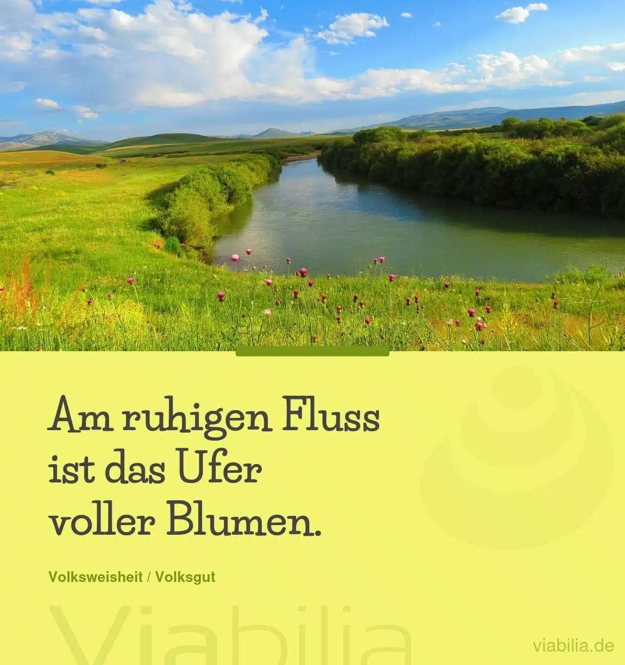 Weisheit aus China: ruhiger Fluss