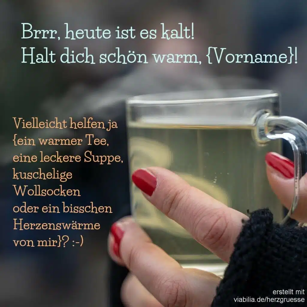 Wintergruß zum Warmbleiben